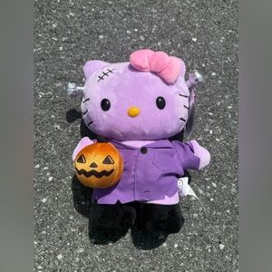 NWT Sanrio Hello Kitty 2025 Purple Frankenstein Halloween Stepper Greeter Plush